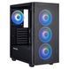 Корпус Prologix E123 Tempered Glass&Mesh Black (E123 Black) [615679], фото 1
