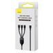 Кабель Baseus Flash Series Ⅱ One-for-three Fast Charging Cable Type-C to M+L+C 100W 1.5m Black (CASS030201) [802613], фото 2