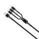 Кабель ColorWay USB - Lightning + micro USB + USB Type-C (M/M), 1.2 м, Dark Grey (CW-CBU3003-GR) [618683], фото 3