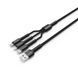 Кабель ColorWay USB - Lightning + micro USB + USB Type-C (M/M), 1.2 м, Dark Grey (CW-CBU3003-GR) [618683], фото 2