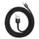Кабель Baseus Cafule Cable USB For Lightning 2.4A 0.5m Gray+Black (CALKLF-AG1) [802297], фото 3