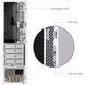 Корпус Chieftec UNI mATX, БЖ 300W, SLIM FF WHITE (BE-10W-300) [403935], фото 7