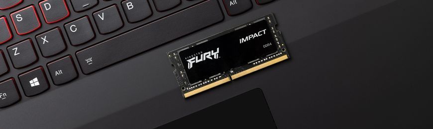 Пам'ять ноутбука Kingston DDR4 32GB KIT (16GBx2) 2666 FURY Impact (KF426S15IB1K2/32) [13767]