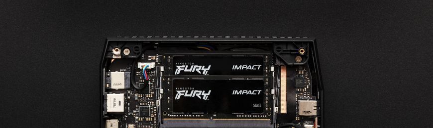 Пам'ять ноутбука Kingston DDR4 32GB KIT (16GBx2) 2666 FURY Impact (KF426S15IB1K2/32) [13767]