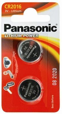 Батарейка Panasonic CR 2016 BL 2шт (CR-2016EL/2B) [617356]