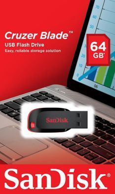 Флеш-пам'ять (накопичувач USB) USB2 64GB SANDISK (SDCZ50-064G-B35) [501312]