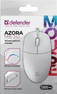 Миша Defender Azora MB-241 White (52242) [201009]