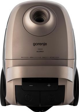 Пилосос Gorenje мішковий, 850Вт, конт пил -3л, HEPA, сенсорне упр, телескоп трубка, бронзовий (VCE28G6ALLGO) [108025]
