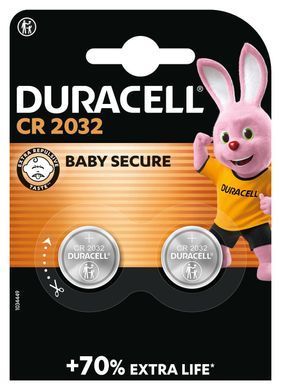 Спеціальна літієва батарейка типу «таблетка» Duracell 2032 3V, (DL2032/CR2032), 2 шт. (5020396/5019678 /5018065/5014797) [203673]