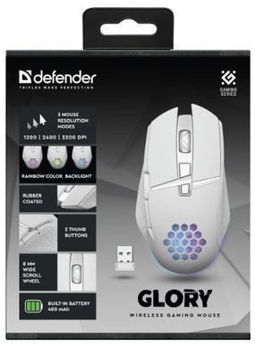Миша Defender Glory GM-514, LED White (52513) [200798]