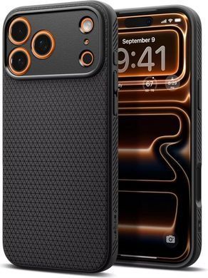 Чохол Spigen для iPhone 17 Pro, Liquid Air, Matte Black (ACS10331) [111303]