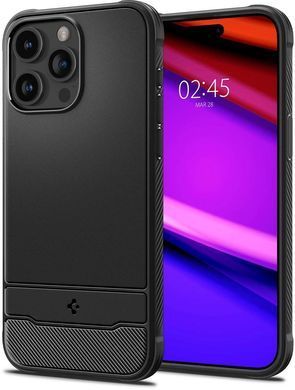 Чохол-накладка Spigen Rugged Armor MagFit для Apple iPhone 15 Pro Matte Black (ACS06703) [602176]