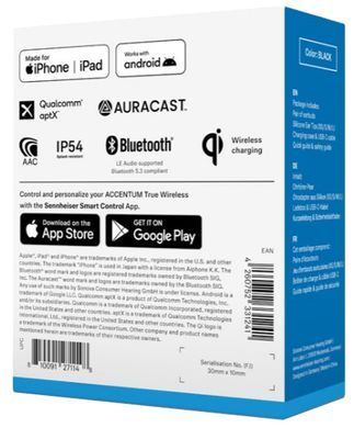 Гарнітура Sennheiser Accentum True Wireless Black (700262) [21336]