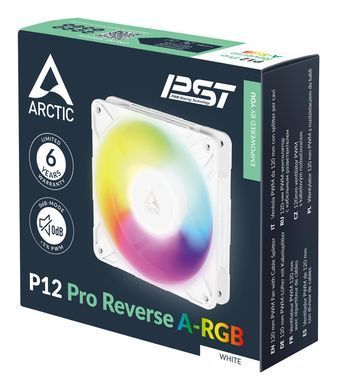 Корпусний вентилятор 120MM P12PRO REV ARGB WHITE ARCTIC (ACFAN00325A) [503085]