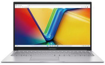 Ноутбук ASUS Vivobook 15 X1504MA-BQ133 15.6" FHD IPS, Intel 7 350U, 16GB, F1TB, UMA, NoOS, Сріблястий (90NB17I2-M00570) [114599]