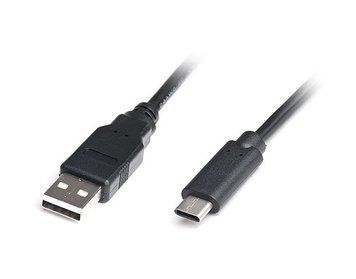 Кабель REAL-EL USB - USB Type-C V 2.0 (M/M), 1 м, чорний (EL123500016) [603605]