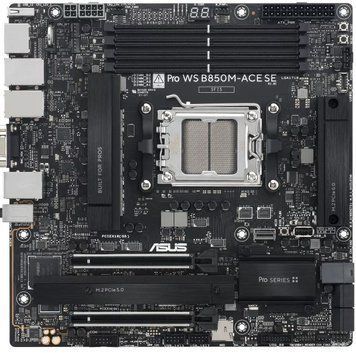 Материнcька плата ASUS PRO WS B850M-ACE SE sAM5 B850 4xDDR5 M.2 HDMI DP D-Sub USB Type-C mATX (90MB1MN0-M0EAY0) [113114]
