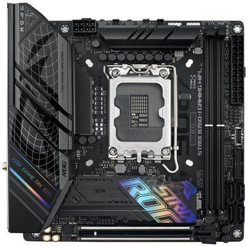 Материнcька плата ASUS ROG STRIX B760-I GAMING WIFI s1700 B760 2xDDR5 M.2 HDMI DP Wi-Fi BT mITX (90MB1D90-M1EAY0) [109485]