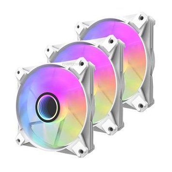 Набір із трьох вентиляторів для корпусу DARK FLASH INF8 PRO 3IN1, білий (INF8 PRO 3IN1 WHITE) [503321]