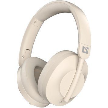 Гарнітура Defender FreeMotion B485 Bluetooth+3,5мм+USB-C, ANC Beige (63486) [404500]