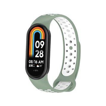 Ремінець BeCover Vents Style для Xiaomi Mi Smart Band 9 Pine Green White (711988) [605001]