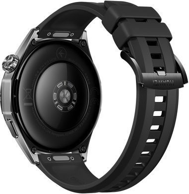 Смарт-годинник Huawei Watch GT 6 46mm Black with Black Fluoroelastomer Strap (55020FTX) [616690]
