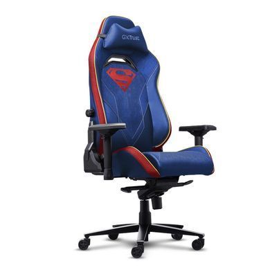 Крісло Trust GXT721SM Ruya Pro Superman edition, ПУ шкіра, Foldable Armrests, синій (25742_TRUST) [113677]