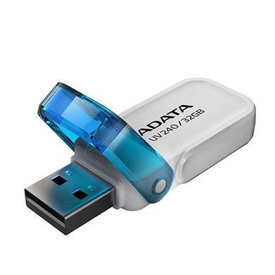 Флеш-накопичувач ADATA USB 2.0 AUV 240 32Gb White (AUV240-32G-RWH) [805264]