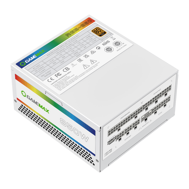 Блок живлення GAMEMAX (RGB 850 PRO WH (ATX3.1PCIe5.1)) [303201]