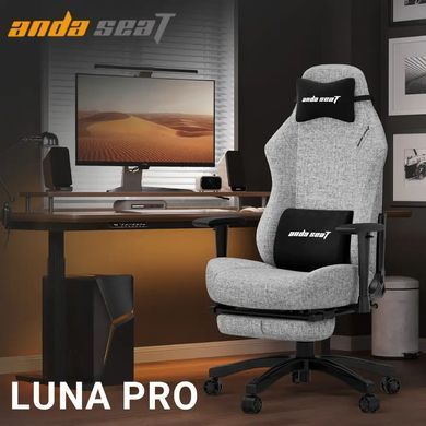 Крісло для геймерів Anda Seat Luna Pro Size L Gray Fabric (AD18T-44-G-F) [617858]
