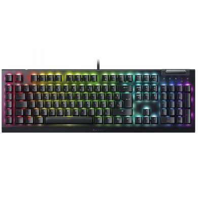 Клавіатура механічна Razer BlackWidow V4 X 110key, Green Switch, USB-A, EN/RU, RGB, чорний (RZ03-04700800-R3R1) [111553]