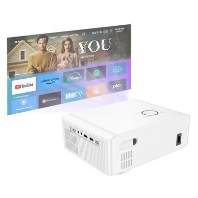 Проектор HOCO DT3 Smart electric focus projector(1080P Android version)(EU) White (6942007629669) [800161]