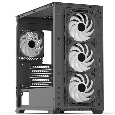 Корпус AeroCool D301A-G-BK-v2 Black без БЖ (ACCS-DS03043.11) [608786]