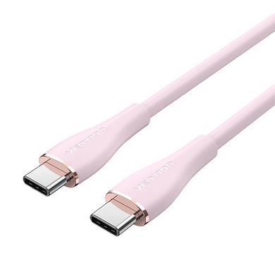 Кабель Vention USB 2.0 C Male to C Male 5A Cable 1.5M Pink Silicone Type (TAWPG) [802458]