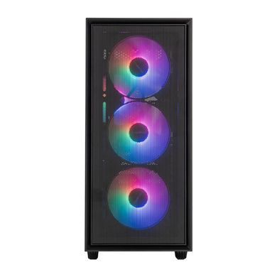Корпус Prologix Tempered Glass Black без БЖ (E107) [608684]