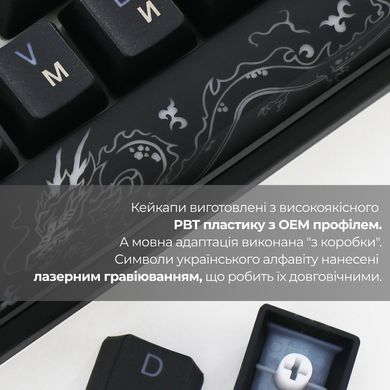 Клавіатура Ducky One 3 SF Cherry MX Red RGB UA USB Black (DKON2167ST-RUAPXCLAWSC1) [614127]