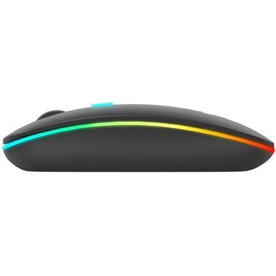 Мишка XTRIKE ME, бездротова Bluetooth+2,4G, 3200dpi., 4кн., 7 режимів RGB, чорна (GW-113) [403800]