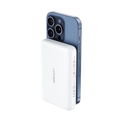 Зовнішній акумулятор ACEFAST M26-10000 PD20W magnetic fast wireless charging power bank White (6974316285212) [806351]