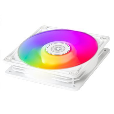 Корпусний вентилятор SilverStone Vista VS120W-ARGB, 120мм, 2000rpm, 4pin PWM, 3pin +5VARGB, 30.6dBa, білий (SST-VS120W-ARGB) [109594]