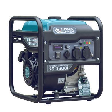 Генератор бензиновий інверторний Konner&Sohnen KS 3300i, 230В, 3.3кВт, ручний стартер, 25.5кг (KS3300I) [105930]