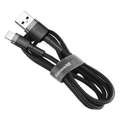 Кабель Baseus Cafule Cable USB For iP 2A 3m Gray+Black (CALKLF-RG1) [802312]