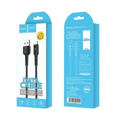 Кабель HOCO X30 Star Charging data cable for Micro Black (6957531091141) [802390]