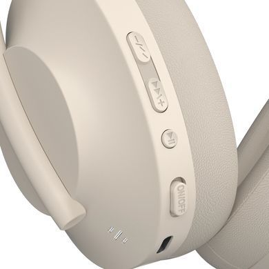Гарнітура Defender FreeMotion B485 Bluetooth+3,5мм+USB-C, ANC Beige (63486) [404500]