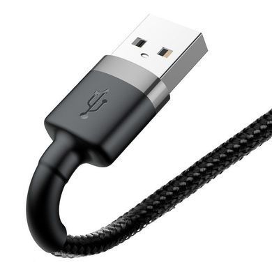 Кабель Baseus Cafule Cable USB For iP 2A 3m Gray+Black (CALKLF-RG1) [802312]
