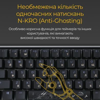 Клавіатура Ducky One 3 SF Cherry MX Red RGB UA USB Black (DKON2167ST-RUAPXCLAWSC1) [614127]