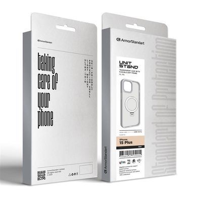 Чохол-накладка Armorstandart Unit Stand для Apple iPhone 15 Plus Grey (ARM70575) [602290]