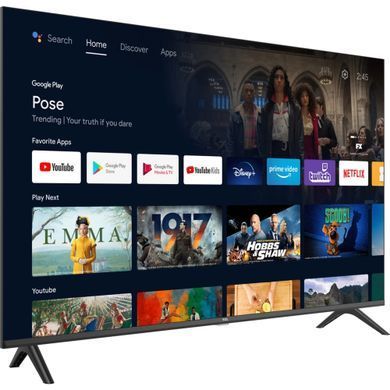 Телевізор 43" TCL LED FHD 60Hz Smart Android TV Black (43L5A) [102218]