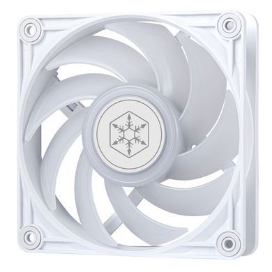 Корпусний вентилятор SilverStone Vista VS120W-ARGB, 120мм, 2000rpm, 4pin PWM, 3pin +5VARGB, 30.6dBa, білий (SST-VS120W-ARGB) [109594]