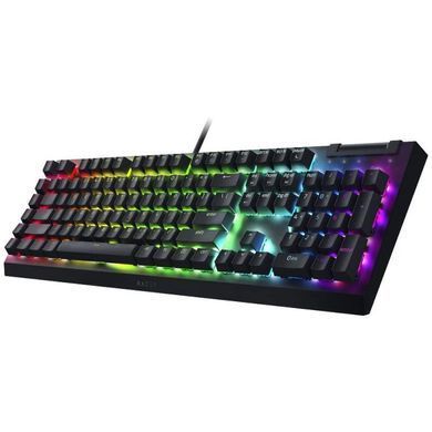 Клавіатура механічна Razer BlackWidow V4 X 110key, Green Switch, USB-A, EN/RU, RGB, чорний (RZ03-04700800-R3R1) [111553]