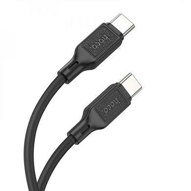 Кабель HOCO X90 Cool 60W silicone charging data cable for Type-C to Type-C Black (6931474788467) [805239]